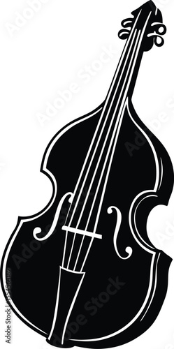 Silhouette of Double Bass