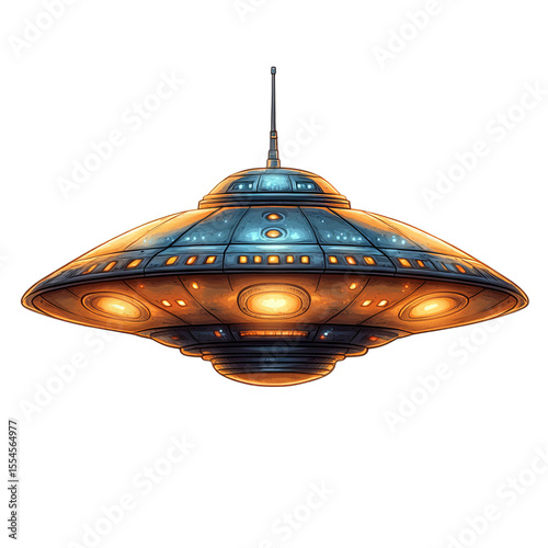 Mysterious Flying Object in Space