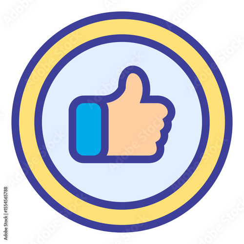 like quality outline flat icon