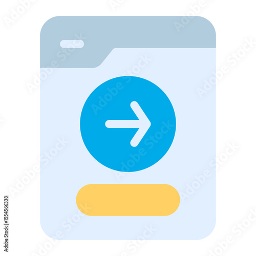 external transfer flat icon