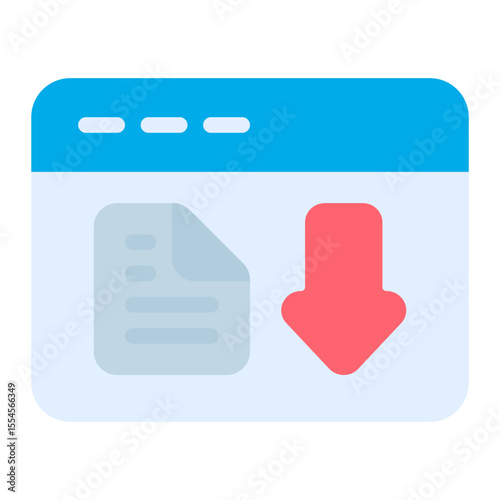 file download flat icon