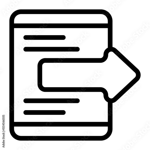 export line icon