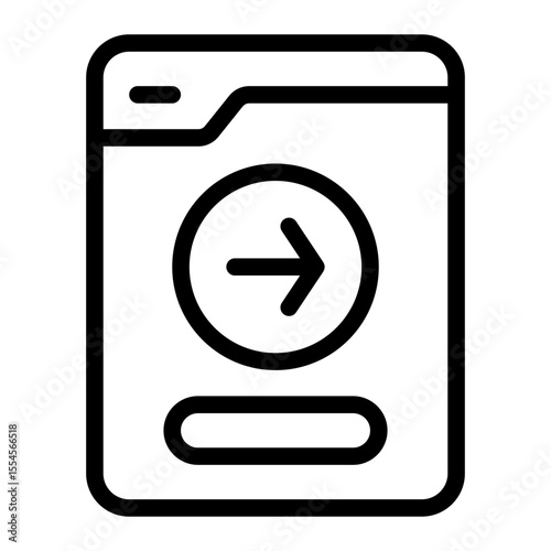 external transfer line icon