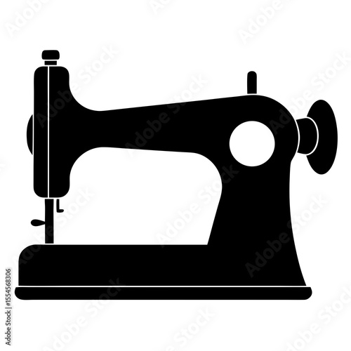sewing machine isolated on white background