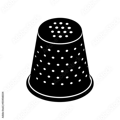 thimble  on white background