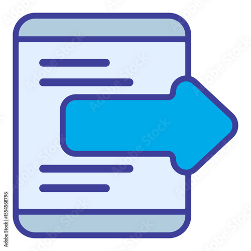 export outline flat icon 