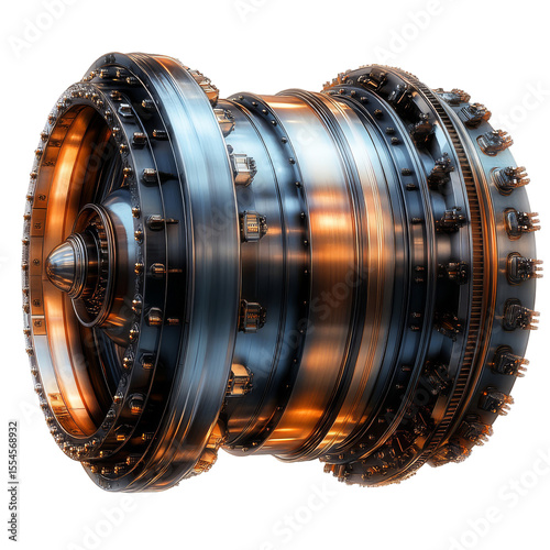 Intricate Industrial Engine Design