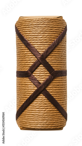 Woven Gift Box on Isolated Background