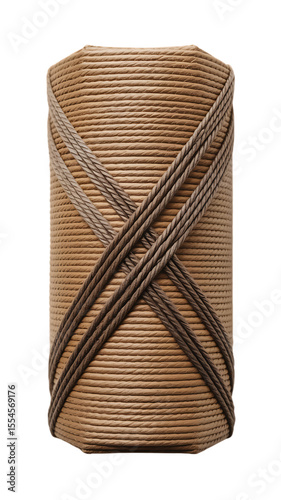 Woven Cord Texture on Isolated Background