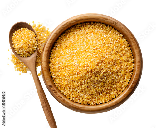 Polenta Grains Isolated Background Image