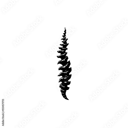 Detailed illustration of human spine anatomy exhibiting vertebrae structure with artistic rendering and biological themes