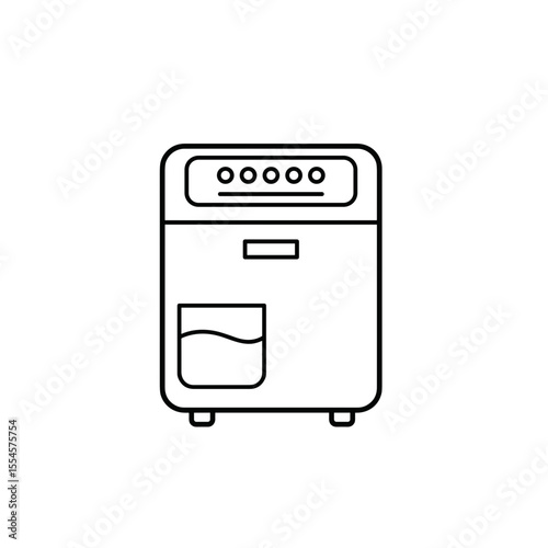 Air purifier icon in minimalistic style