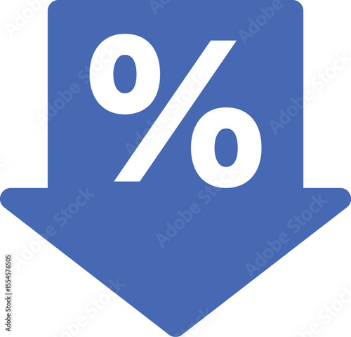 Discount and percentage icons in blue, ideal for sales, promotions, pricing, and e-commerce marketing materials. Suitable for seasonal events, discount labels, and banners.
