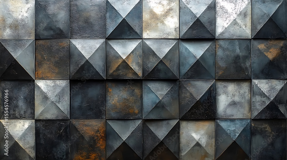 custom made wallpaper toronto digitalAbstract geometric tile pattern with textured surface for modern wall decor and backgrounds