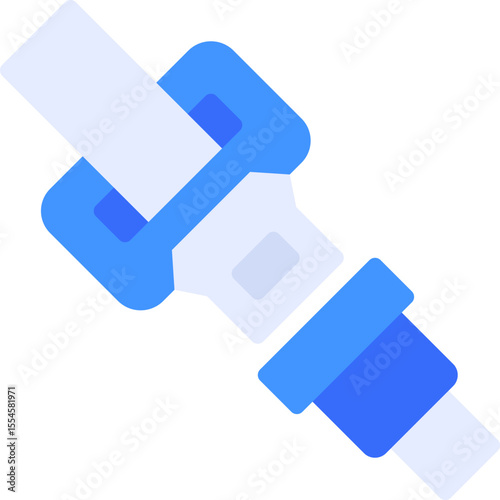 seat belt illustration on a white background        
