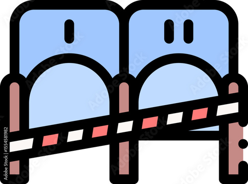 seats illustration on a white background        