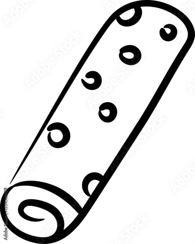 shawarma illustration on a white background        