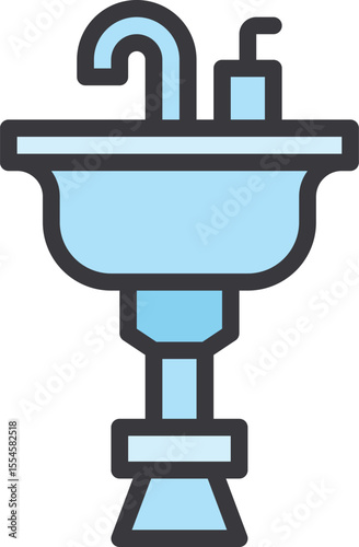sink illustration on a white background        
