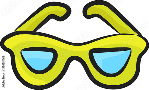 sunglasses illustration on a white background        