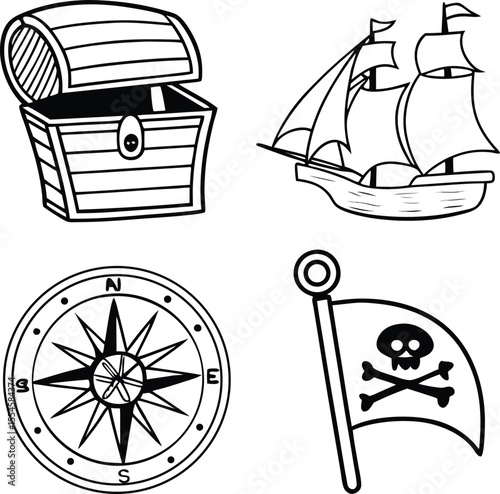 some necessary icon design set vector art 