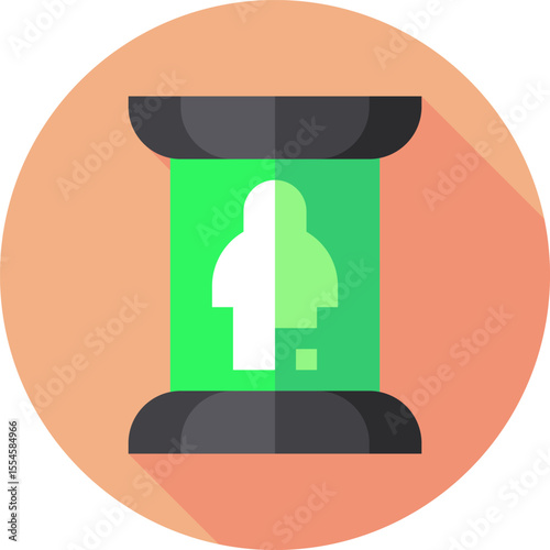 teleportation illustration on a white background        