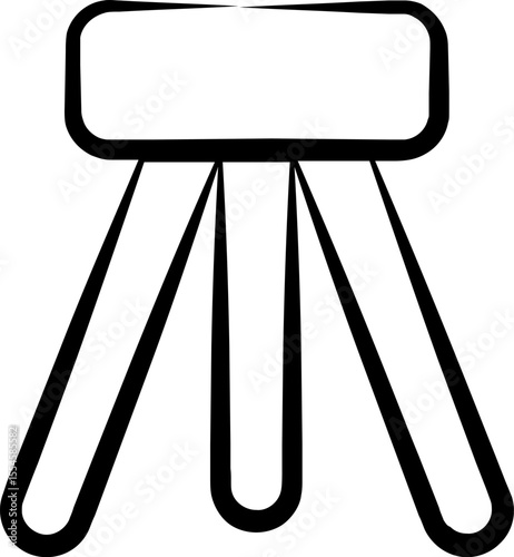 tripod illustration on a white background       