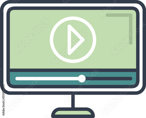 video illustration on a white background       