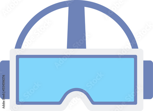 virtual reality illustration on a white background        