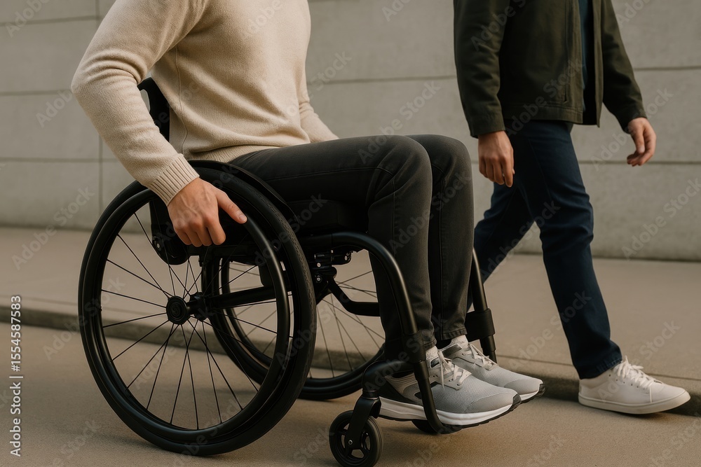 Obraz premium Accessibility empowerment and mobility support.