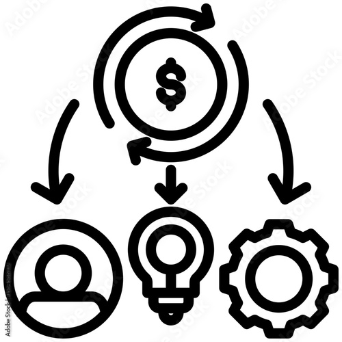 Business model icon for business opportunities, business, website, application, printing, document, poster design, etc