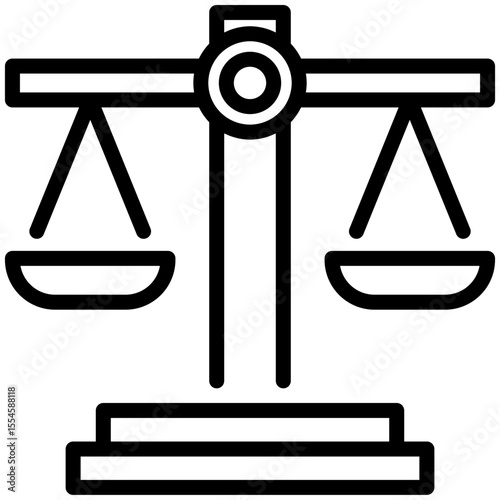 Balance scales icon for business opportunities, business, website, application, printing, document, poster design, etc
