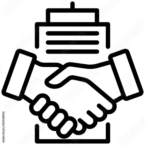 Joint venture icon for business opportunities, business, website, application, printing, document, poster design, etc