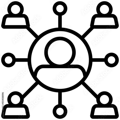 User network icon for business opportunities, business, website, application, printing, document, poster design, etc