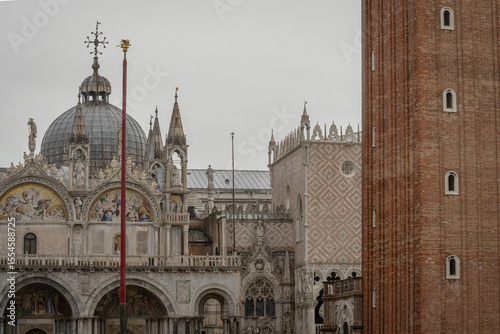 St Mark's Basilica Facade in Venice