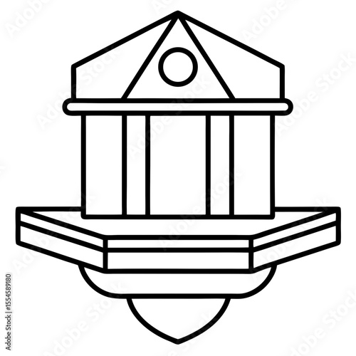 Precision Stud Finder Line Art Vector