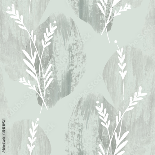 Watercolor floral seamless pattern