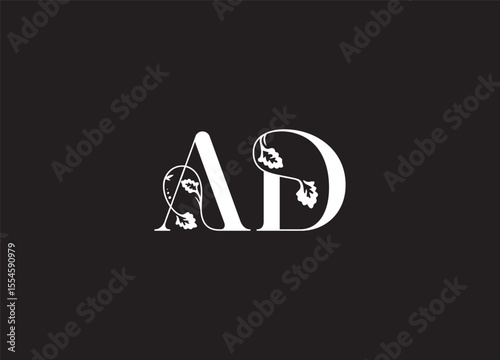 AD Letter Logo – Clean and Professional Monogram Branding Design
