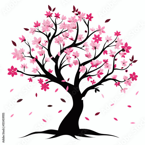 tree with pink flowers