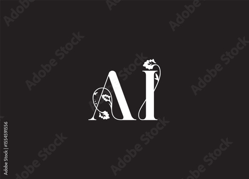 AI Letter Logo – Clean and Modern Monogram Branding Design
