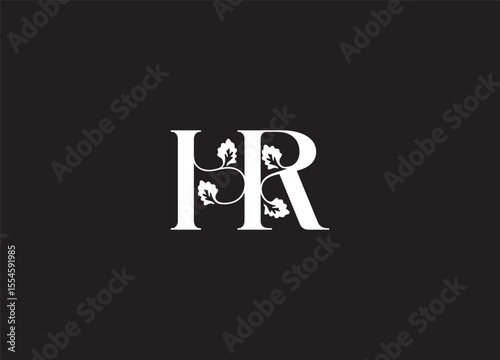 HR Letter Logo – Clean and Professional Monogram Branding Design
