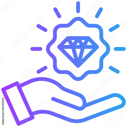 Value proposition icon for business, website, application, printing, document, poster design, etc