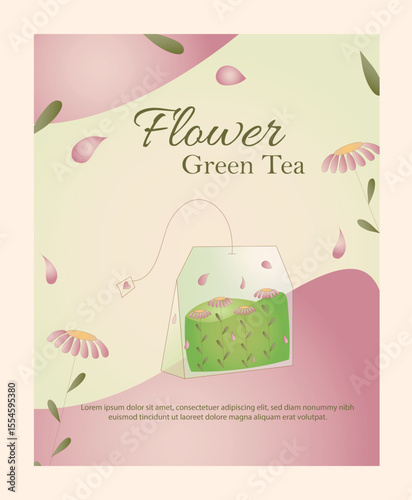 flower herbal tea bag