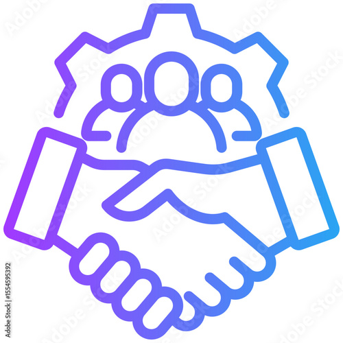CRM icon for business, website, application, printing, document, poster design, etc
