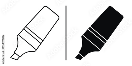 Marker Symbol: The vector art of marker icon.