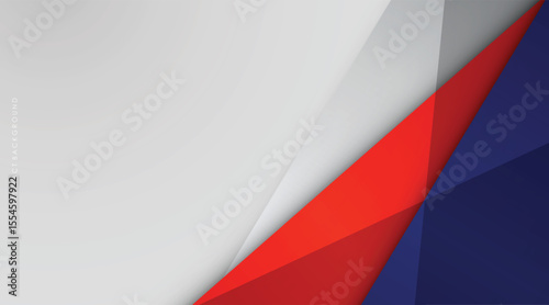 Modern abstract background blue and red with white colorful