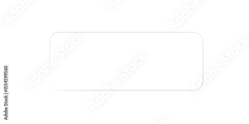 Liquid glass iphone interface isolated on transparent background. ui light frame rectangle banner with shine stroke. Control center widget for smartphone and web app and UI