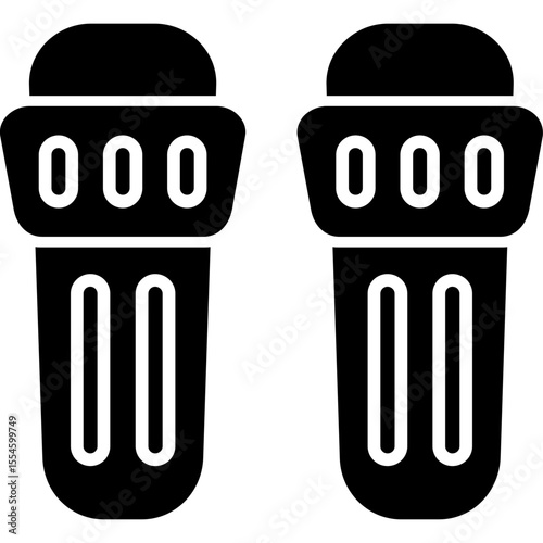 Canvas Print Shin Guards Icon