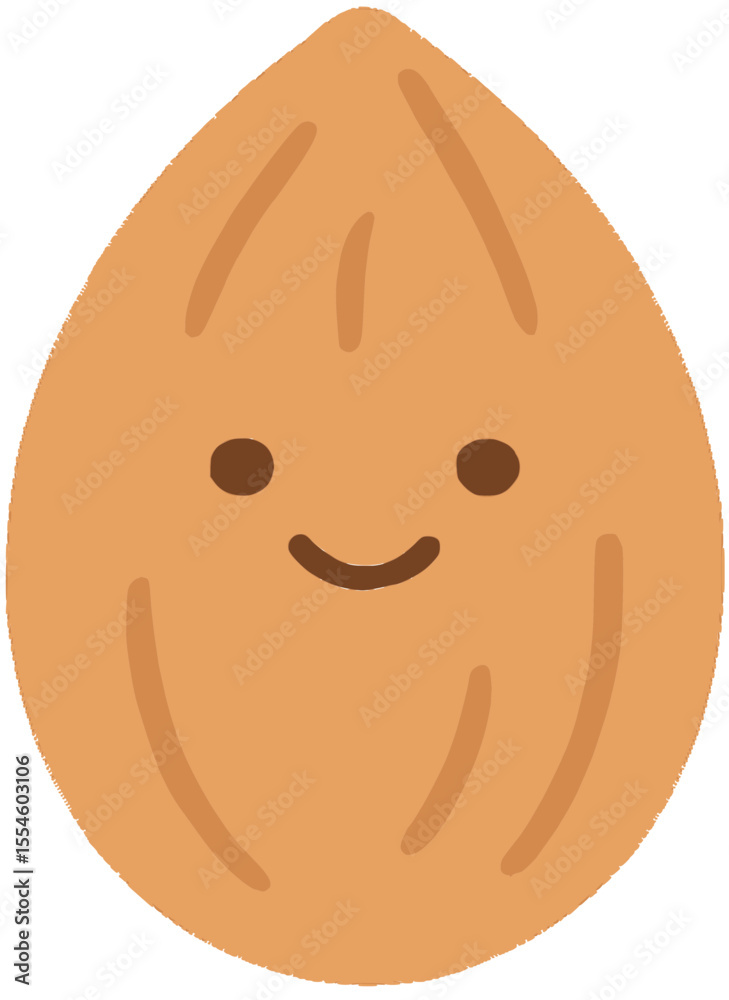 Fototapeta premium Cute Nut Illustration