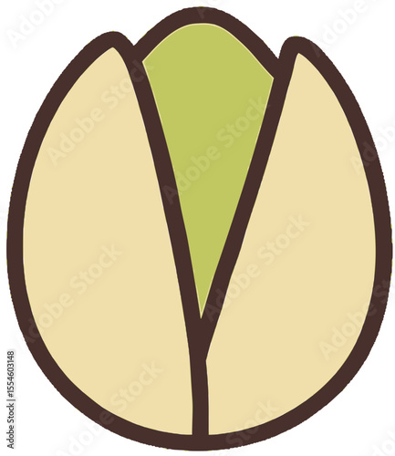 Cute Nut Illustration 