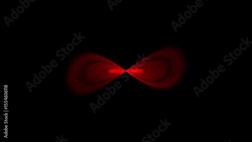 Animated red design elementsl Looped motion graphics. 4K
